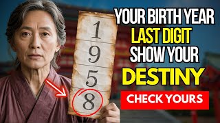 What The Last Digit of Your Birth Year Means, You Will Be SHOCKED | Buddhist Wisdom