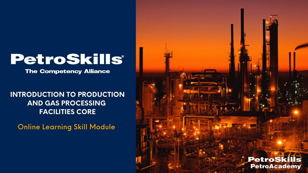 PetroSkills: Introduction to Production and Gas Processing Facilities Core - PetrAcademy eLearning