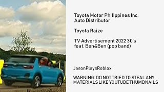 Download lagu Toyota Raize TVC 30's with Ben&Ben (2022) mp3