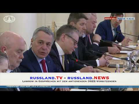 Lawrow in Gesprächen mit dem amtierenden OSZE Vorsitzenden