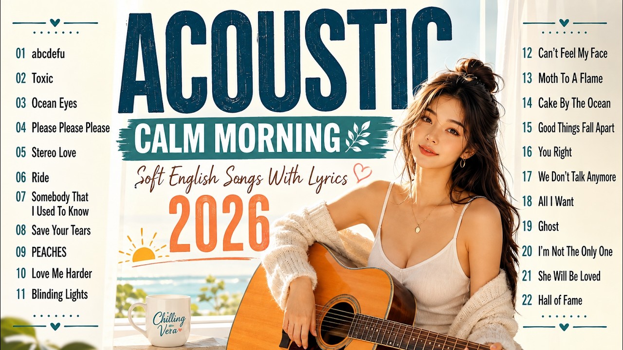 Acoustic Morning Songs 2026 🌿 Soft English Songs With Lyrics | Calm Morning Music
