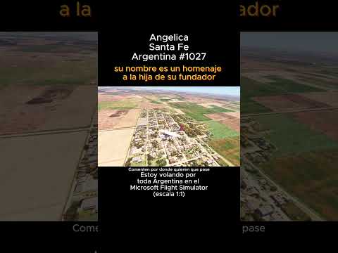Angélica, Santa Fe desde el Microsoft Flight Simulator #angelica #santafe #argentina #msfs #joaha45