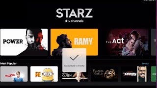How to Subscribe to STARZ - Apple TV Channel