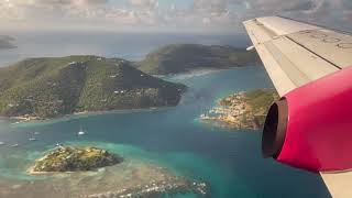 Silver Aiways Saab 340 from Tortola, British Virgin Islands to San Juan, Puerto Rico.