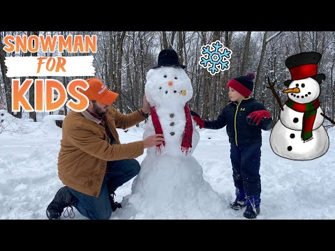 How-To Build a Snowman ⛄ | Step by Step for Kids!!