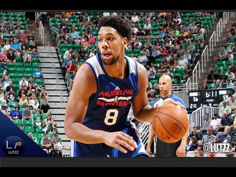 Jahlil Okafor 20 pts, 9 rebs Full Highlights 2015 Summer League (76ers X Spurs) [07.06.2015]