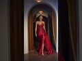 Strapless red dress CDS530 in with lace detailing and satin skirt #reddress #promdress #prominspo