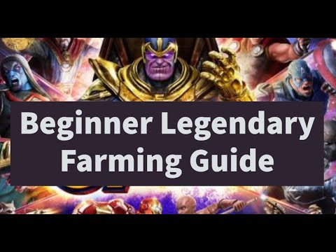 Easy Beginner Legendary Farming Analysis Guide! Marvel Strike Force - Free to play
