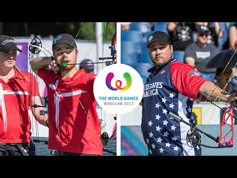 Denmark v USA – compound mixed team semifinal | Wroclaw 2017 World Games