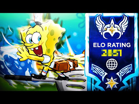 I Farmed INFINITE ELO with SpongeBob in Brawlhalla Ranked!