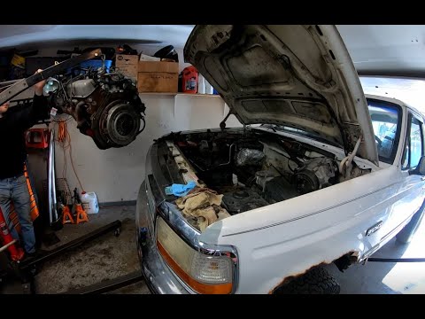 Ford 5.0L 5.8L V8 Engine Installation Bronco/F150
