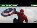 Team Iron Man vs. Team Cap Airport fightWITH HEALTHBARS (Part 1) HD | Captain America: Civil War
