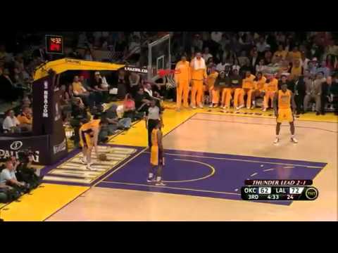 Russell Westbrook 37 points vs Lakers full highlights 2012 NBA Playoffs CSF GM4