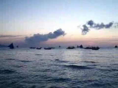 BORACAY.... after sunset... and during the ati-atihan season