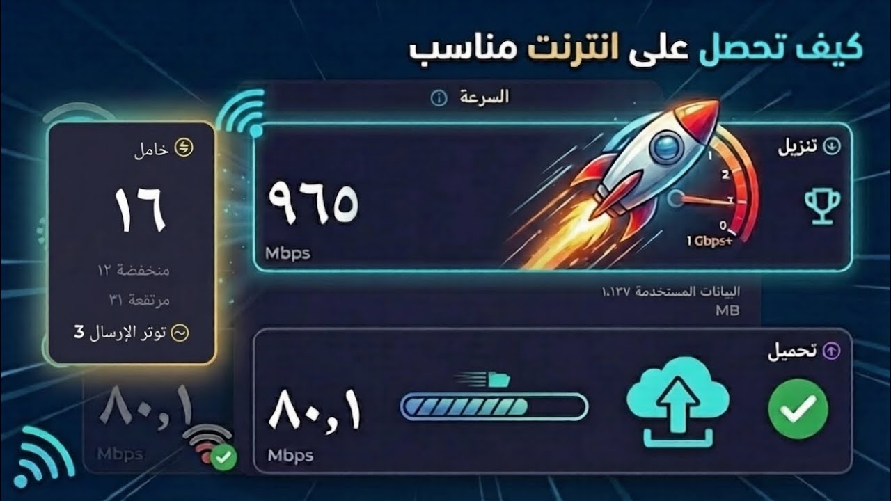 كيف تحصل على انترنت مناسب و حل بعض المشاكل