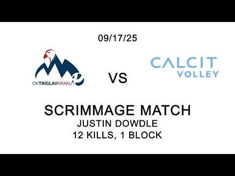 OK Triglav Kranj vs. Calcit Volley - Justin Dowdle Highlights (09/17/25)