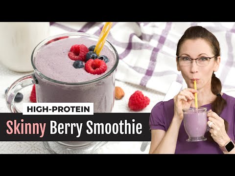 Skinny High-Protein Berry Smoothie with Cottage Cheese Recipe