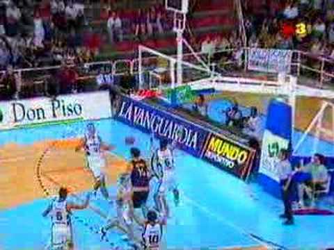 Triple raul lopez final liga catalana vs barça