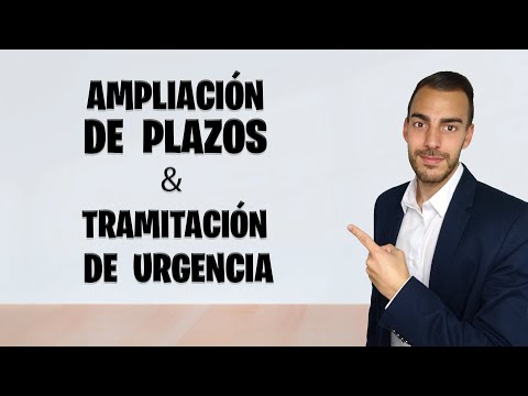 📅 AMPLIACION DE PLAZOS Y TRAMITACIÓN DE URGENCIA 📅 - Ley 39/2015 - Artículos 32 y 33