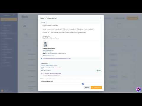 Tutoriel vidéo : Envoyer un devis — Formation FacturesPro
