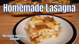 Homemade Lasagna | How to Make Homemade Lasagna with Béchamel and Bolognese Sauce | Italian Classic