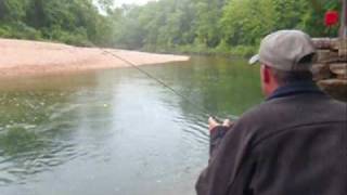 preview picture of video 'Fly Fishing for Rainbow Trout | Local Creeks Branson Missouri'