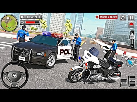 Simulador de persecución de coches de policía 3D - Simulador de conducción de coches de policía r...