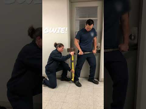 Axe Firefighter Hand Placement (Conventional Forcible Entry)