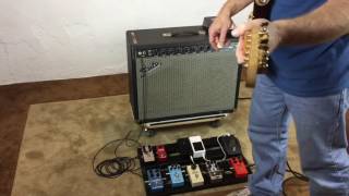 Video thumbnail for 1993 Fender Prosonic 210 combo amp demo with pedals by surfguitarshredder