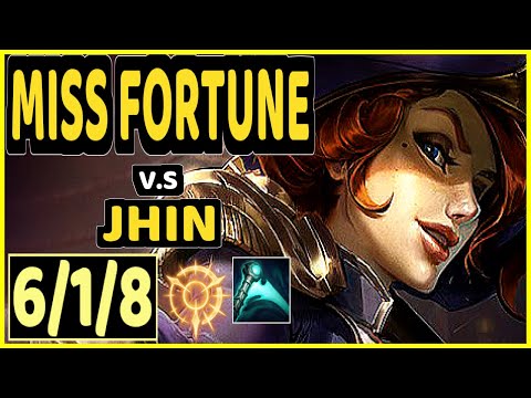 DISAVE (MISS FORTUNE) vs JHIN - 6/1/8 KDA BOTTOM ADC CHALLENGER GAMEPLAY - BR