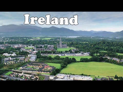 Flying Over Ireland Relaxing Music With Beautiful City & Nature Video Ultra HD