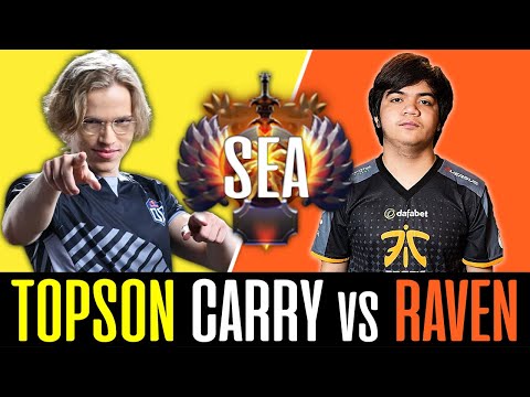Topson CARRY vs. Fnatic.Raven -- Who farm fast? DOTA 2