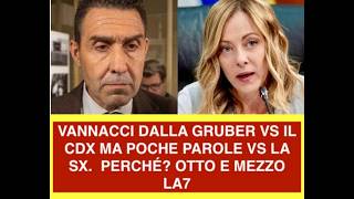 VANNACCI DALLA GRUBER VS IL CDX MA POCHE PAROLE VS LA SX.  PERCHÉ? OTTO E MEZZO LA7
