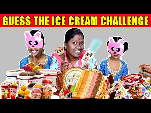 GUESS THE ICE CREAM CHALLENGE FUNNY BLIND FOLD CHALLENGE IN TAMIL FOODIES DIVYA VS ANUSHYA,KEERTHANA