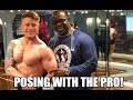 2019 BODYBUILDING PREP | Posing Practice with IFBB Pro FEDEL CLARKE