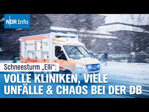 Sturmtief "Elli" wütet im Norden: Entgleisungen, Unfallserien und überfüllte Notaufnahmen | NDR Info