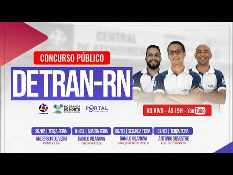 CONCURSO DETRAN RN -  PLANEJAMENTO DE ESTUDOS + LANÇAMENTO DE CURSO