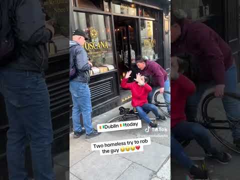 Two Dublin junkies hold bike for ransom 😂 #Dublin #Ireland #Garda #Crime