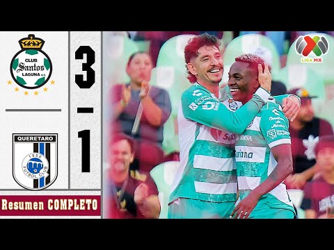 Santos Laguna vs. Queretaro 3-1 Full Highlights and Goals 🔥 Liga MX 2025 | Apertura | Matchday 15