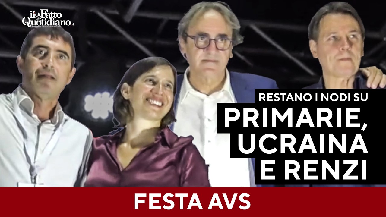 “Prima il programma”, alla festa Avs prove di unità tra Schlein, Conte, Bonelli e Fratoianni