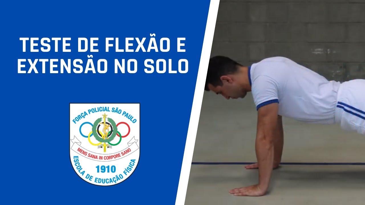 TAF PMESP - TESTE DE FLEXÃO E EXTENSÃO NO SOLO