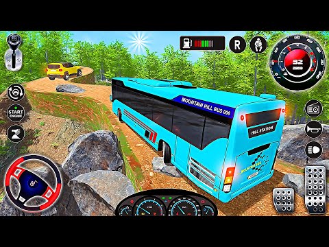 Uphill Offroad Bus Simulator 2023 - Mountain Coach Bus Driving Game | Android Gameplay