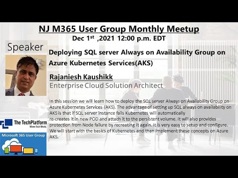 Deploying SQL server Always on Availability Group on Azure Kubernetes Services(AKS)