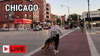 LIVE | Chicago Beautiful Evening Walk On Tuesday ( August 25, 2026)  No Talking City Sounds 75°F