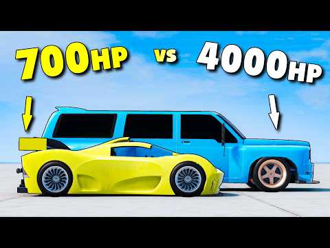 We Built Cars With IDENTICAL Power-To-Weight Ratios... (Automation | BeamNG Multiplayer)