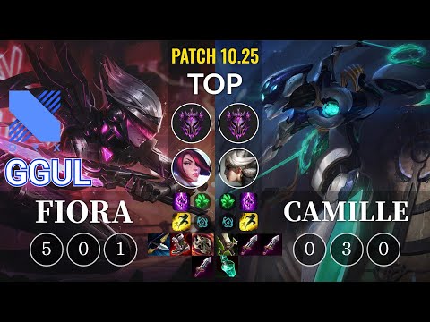 DRX.A Ggul Fiora vs Camille Top - KR Patch 10.25
