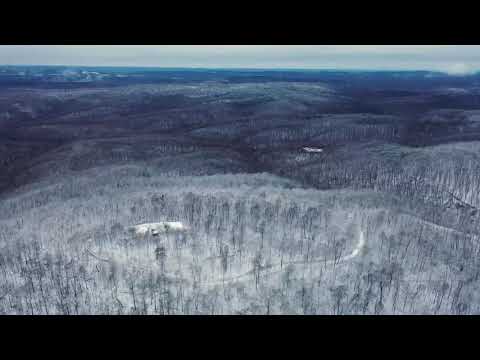 12-03-2020 Fallsville, AR - Ozarks Snow from Drone