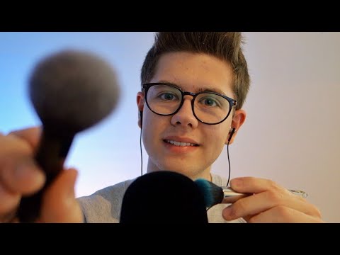 MIC AND FACE BRUSHING (Whispering, Puff Puff) 😴 ASMR ITA