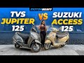 Suzuki Access 125 Vs TVS Jupiter 125 Which 125cc Scooter Is The Best MotorBeam