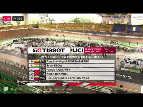 2021 UCI Track Cycling Nation Cup Cali| Men’s Keirin Heat 3